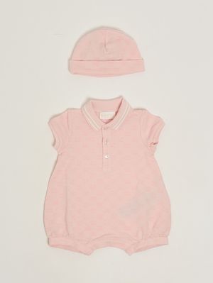 1. Set neonato in cotone Rosa