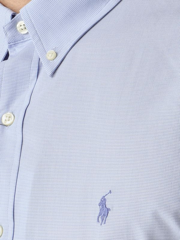 4. Herrenhemd Custom Fit aus Stretch-Baumwolle Hellblau Polo Ralph Lauren 710b15614