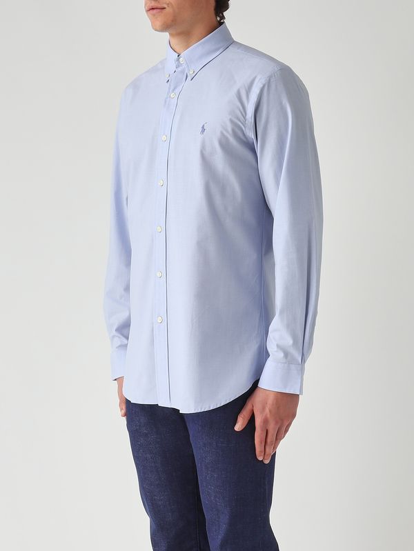 2. Herrenhemd Custom Fit aus Stretch-Baumwolle Hellblau Polo Ralph Lauren 710b15614