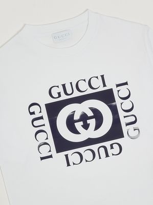 3. Mädchen-T-Shirt aus Baumwolljersey Weiß-Blau