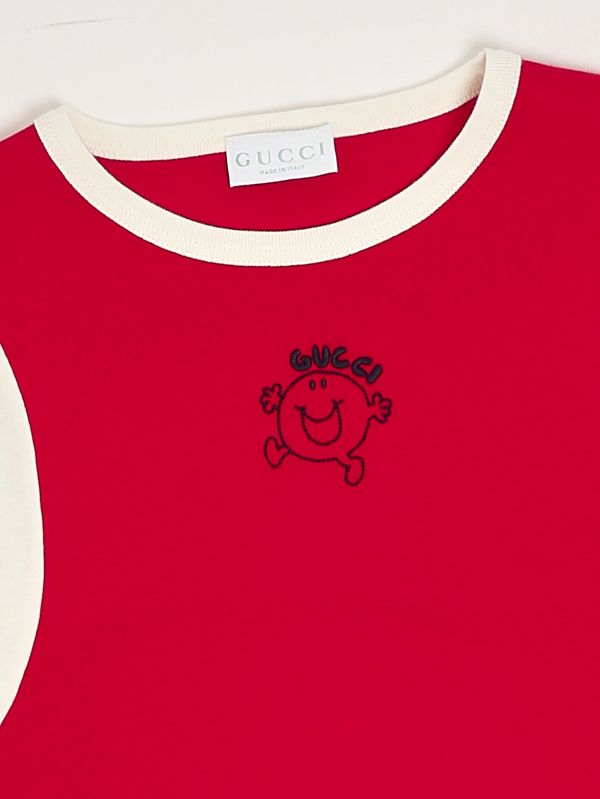 3. Kinder-T-Shirt aus Baumwolle Rot Gucci 849859xjhsp