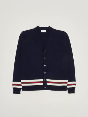 1. Children's cotton cardigan Blue