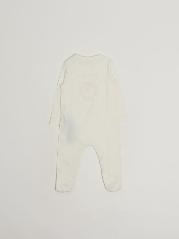 2. Baby girls' cotton romper White-Pink Gucci 855549xjhpj