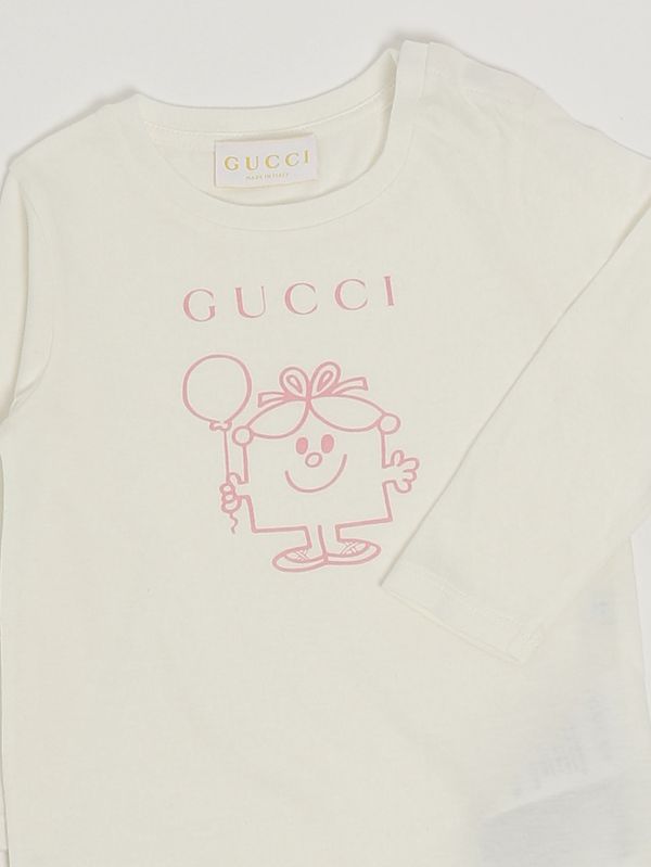 3. Baby girls' cotton romper White-Pink Gucci 855549xjhpj