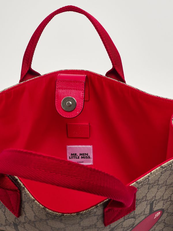 3. Bolso para niña en tejido GG Supreme Beige-Rojo Gucci 859795fafpa