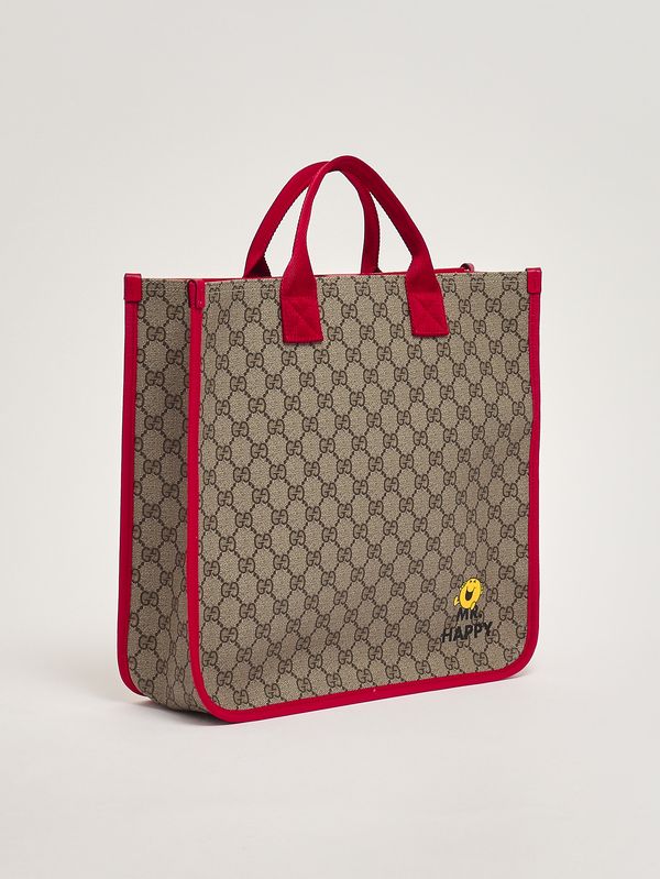2. Bolso para niña en tejido GG Supreme Beige-Rojo Gucci 859795fafpa