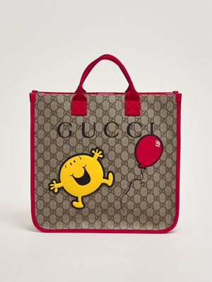 1. Bolso para niña en tejido GG Supreme Beige-Rojo