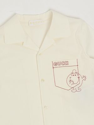 3. Camisa para niño de algodón elástico. Blanco