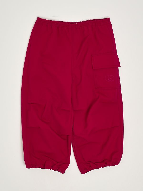1. Boy's trousers in technical fabric Red Gucci 848711xwa7i