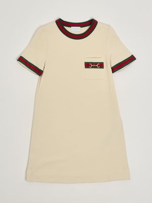 1. Vestido de niña de algodón Marfil