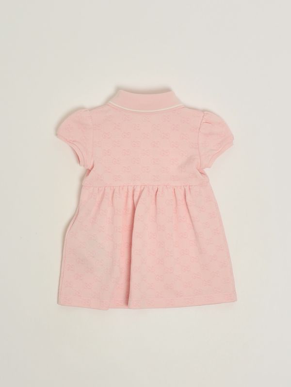 2. Vestido de bebé de algodón Rosa Gucci 852824xjhba