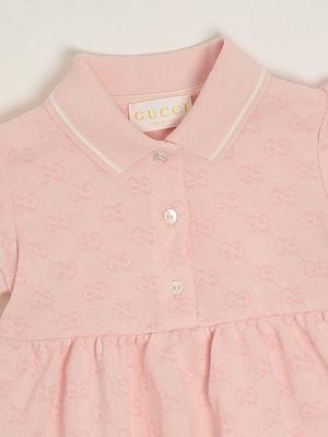 3. Vestido de bebé de algodón Rosa