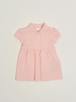 1. Vestido de bebé de algodón Rosa