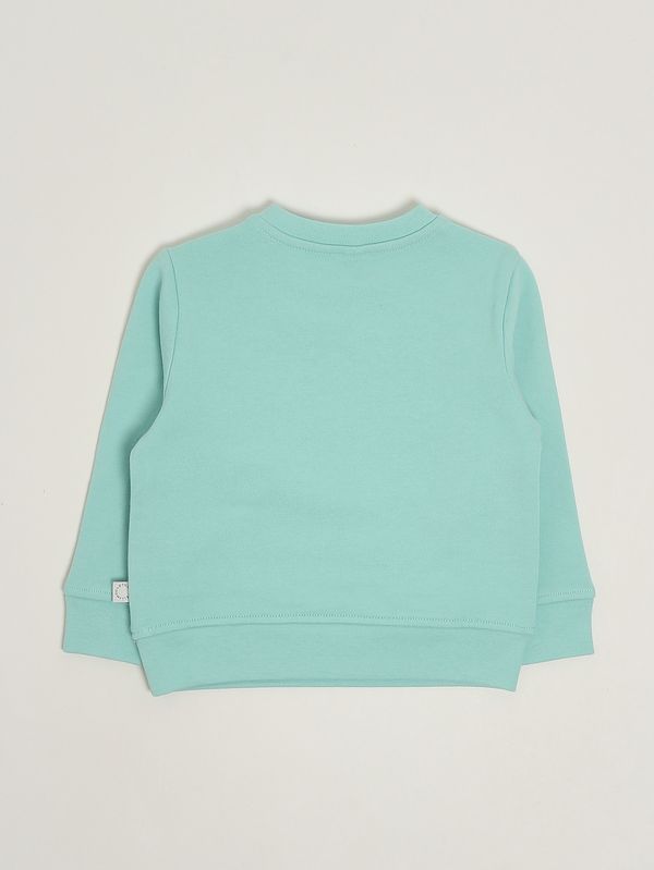 2. Sweat-shirt en coton pour bébé fille Vert Stella McCartney ty4050z3409