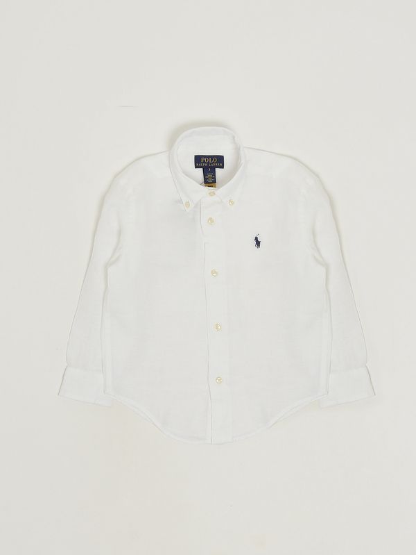 Leinenhemd für Jungen Weiß Polo Ralph Lauren
