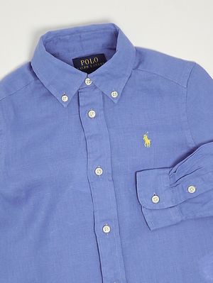 3. Boys' linen shirt Azure