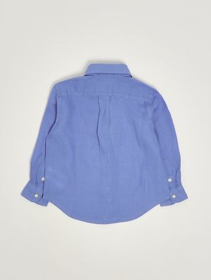 2. Boys' linen shirt Azure