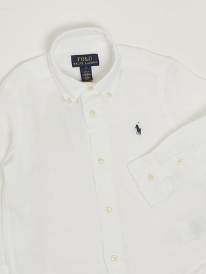 3. Chemise en lin pour garçon Blanc