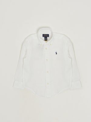 1. Chemise en lin pour garçon Blanc