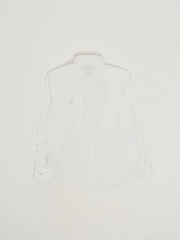 2. Camicia bambino Oxford in lino Bianco Polo Ralph Lauren 323967600