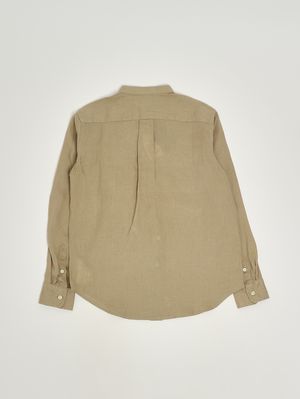 2. Camicia bambino in lino Kaki