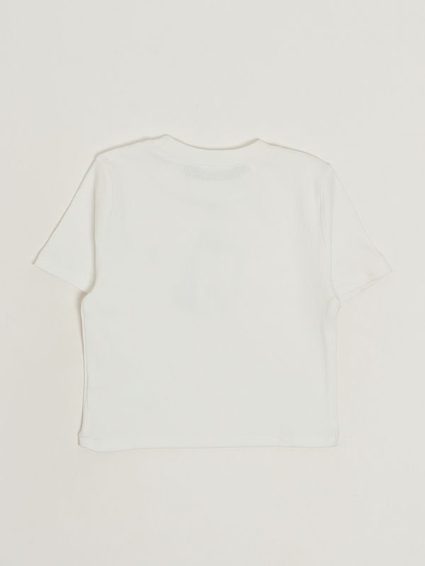2. T-shirt fille en tissu extensible Blanc Polo Ralph Lauren 313a96144