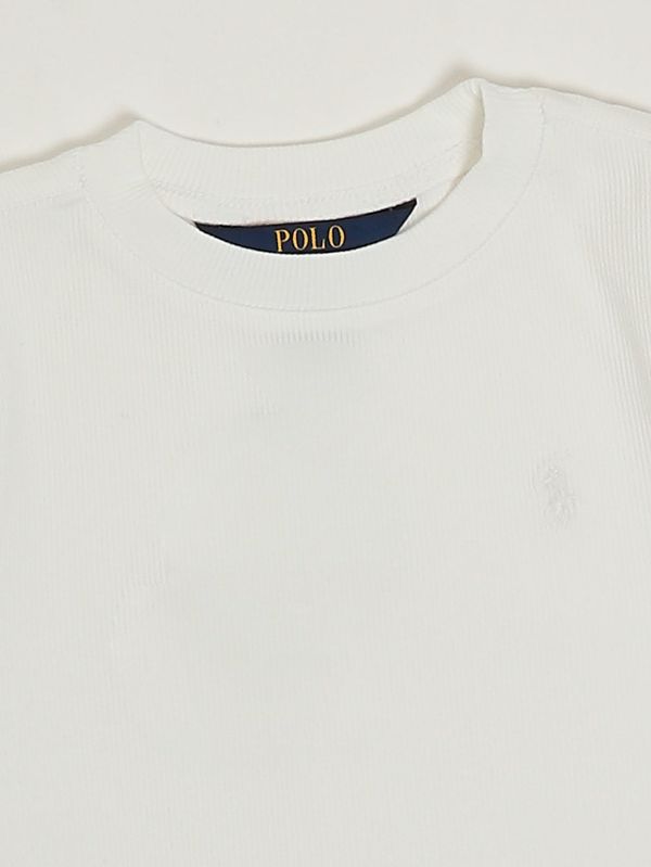 3. T-shirt fille en tissu extensible Blanc Polo Ralph Lauren 313a96144
