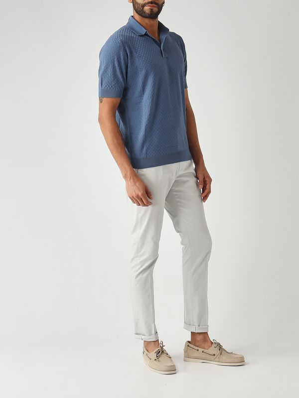 FILIPPO DE LAURENTIIS crepe cotton ポロ FILIPPO DE LAURENTIIS フィリッポ デ ローレンティス メンズ クレープ
