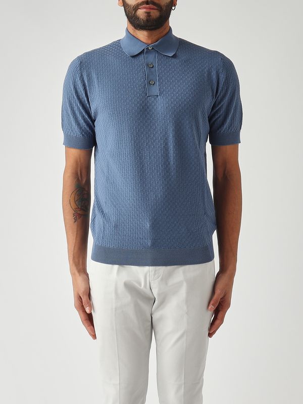 FILIPPO DE LAURENTIIS crepe cotton ポロ FILIPPO DE LAURENTIIS フィリッポ デ ローレンティス メンズ クレープ