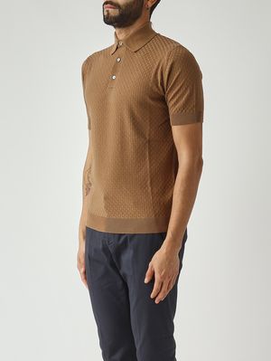 3. Polo de hombre en crepé de algodón Galleta