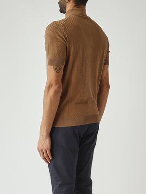 4. Polo de hombre en crepé de algodón Galleta