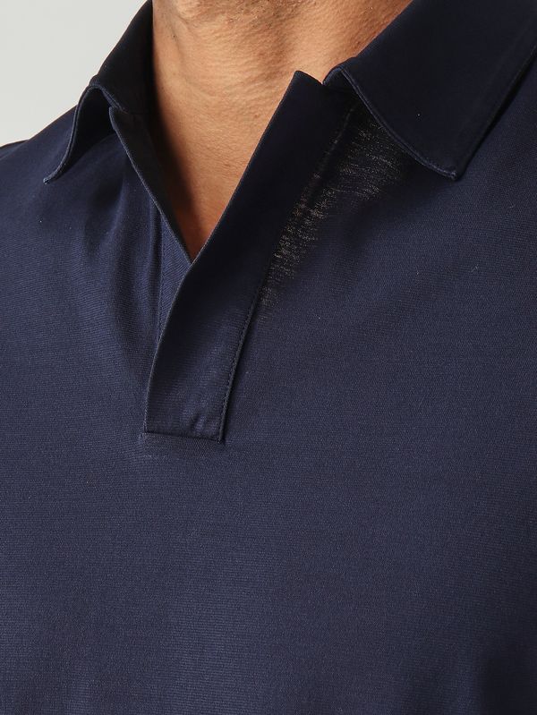 FILIPPO DE LAURENTIIS crepe cotton ポロ 14Gクレープコットン スキッパーポロ｜FILIPPO DE LAURENTIIS