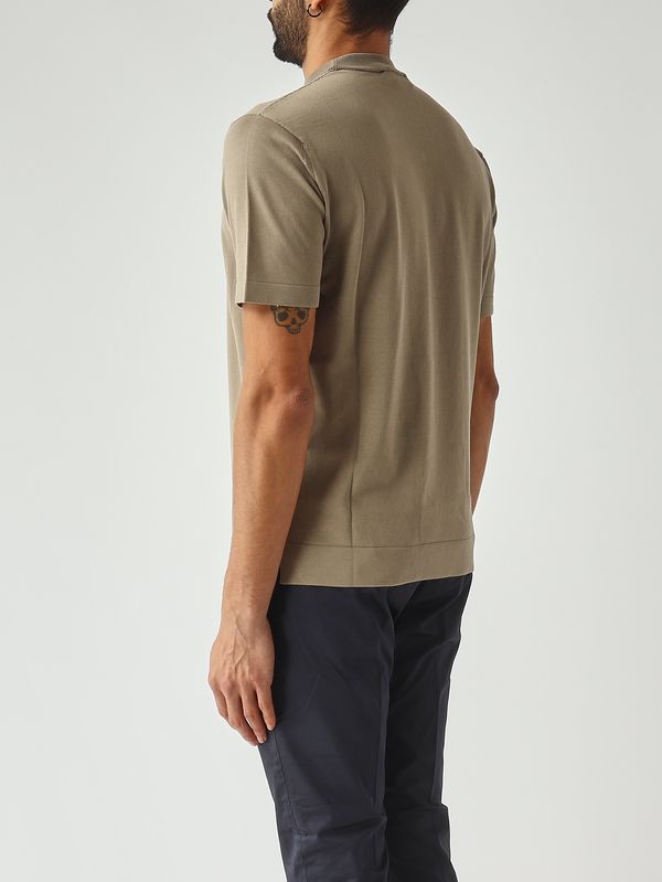 4. Camiseta de hombre de crepé de algodón Vetiver Filippo de Laurentiis ts0mcovcr14r