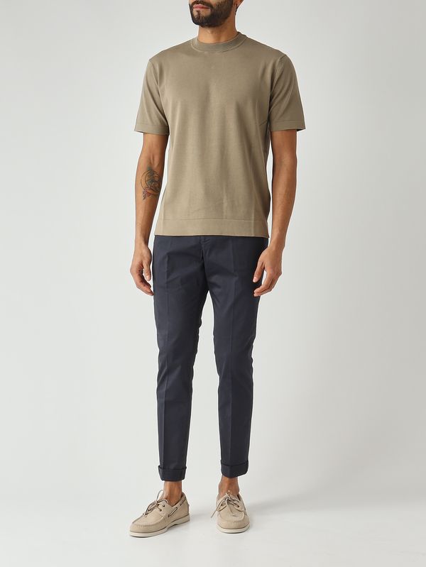 2. Camiseta de hombre de crepé de algodón Vetiver Filippo de Laurentiis ts0mcovcr14r