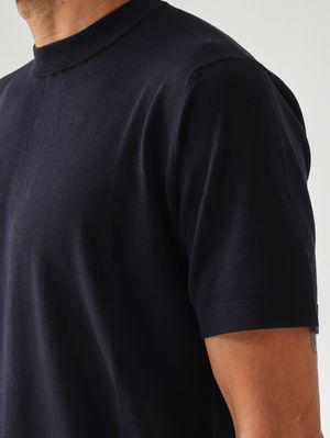 5. T-shirt homme en crêpe de coton Marine