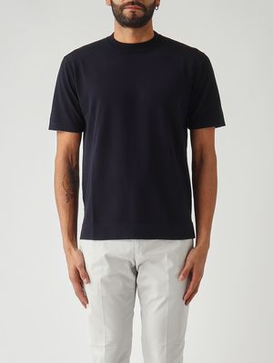 1. T-shirt homme en crêpe de coton Marine
