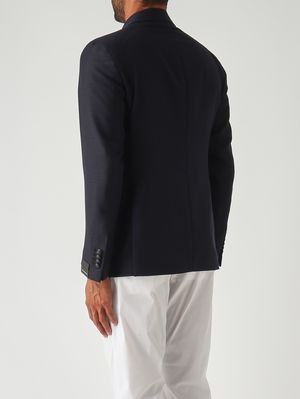 4. Blazer uomo Montecarlo in lana diagonale Navy