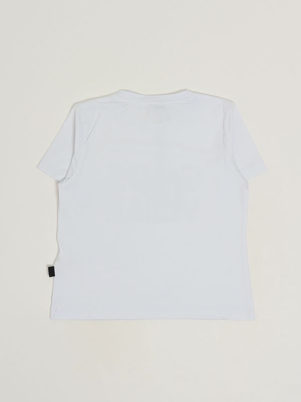 2. T-shirt bambina in cotone stretch Bianco GCDS c1gjqc576j336