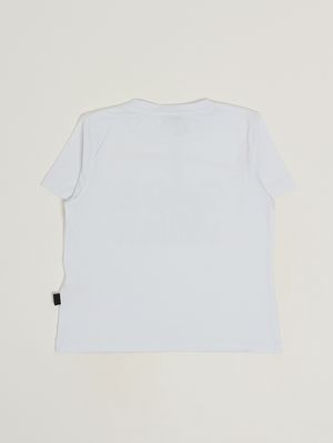 2. T-shirt bambina in cotone stretch Bianco