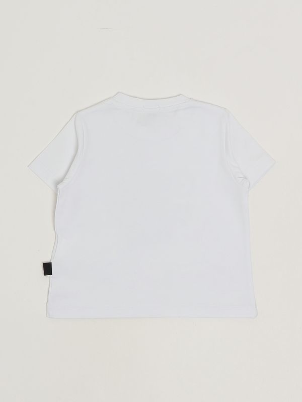 2. Camiseta de niña de algodón elástico. Blanco GCDS c1gkqc576j336