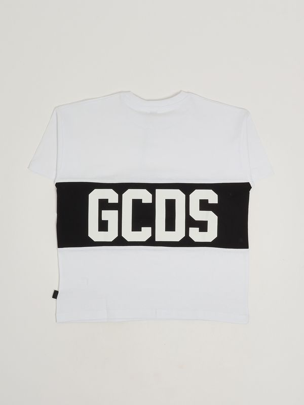 2. Baumwoll-T-Shirt für Mädchen Schwarz-Weiß GCDS z0ujqc585j105