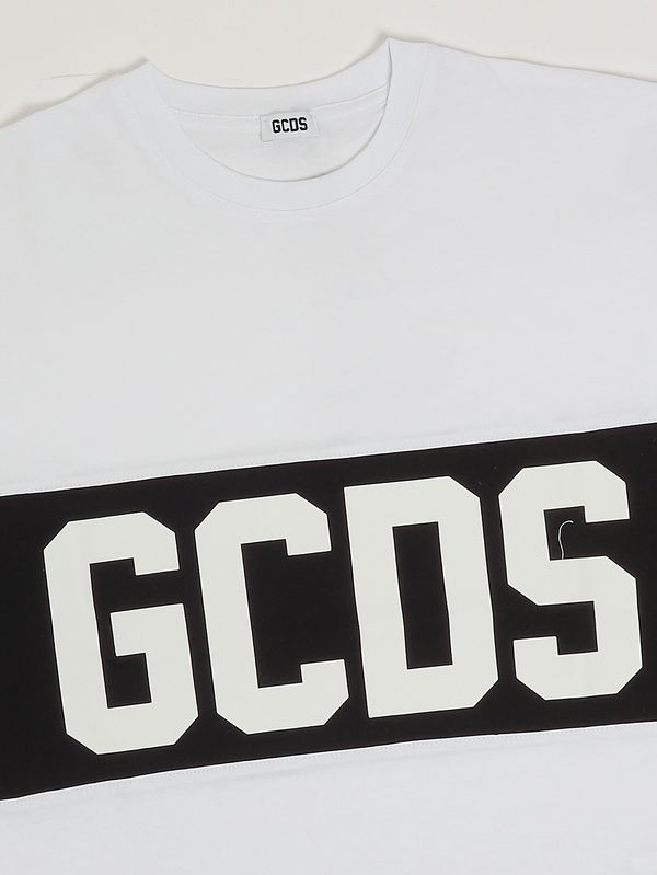 3. Baumwoll-T-Shirt für Mädchen Schwarz-Weiß GCDS z0ujqc585j105