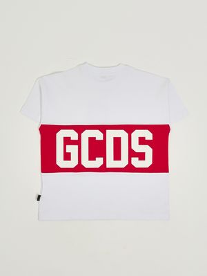 2. Camiseta de algodón para niña Blanco-rojo