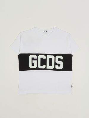 1. Baumwoll-T-Shirt für Mädchen Schwarz-Weiß