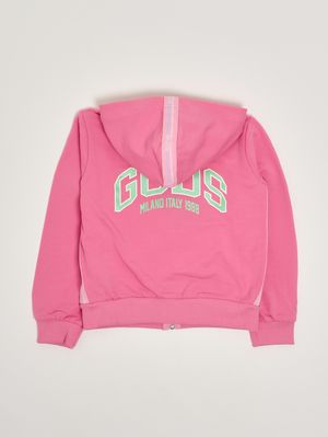 2. Mädchen-Sweatshirt aus Baumwoll-Stretch Rosa