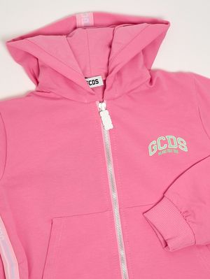 3. Mädchen-Sweatshirt aus Baumwoll-Stretch Rosa