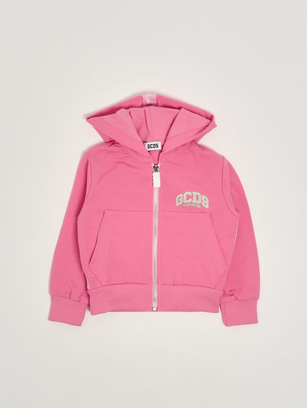 1. Girl's stretch cotton sweatshirt Rosa GCDS c1gkqe542f335