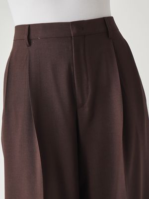 5. Peileen Damenhose aus Stretch-Schurwolle Dunkelbraun