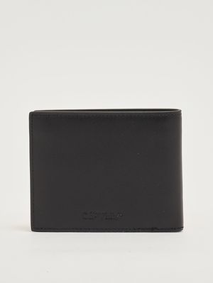 2. Cartera de piel para hombre Negro