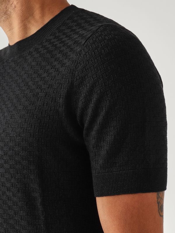 5. Maglia uomo in lino e cotone Nero Gran Sasso 5716918668